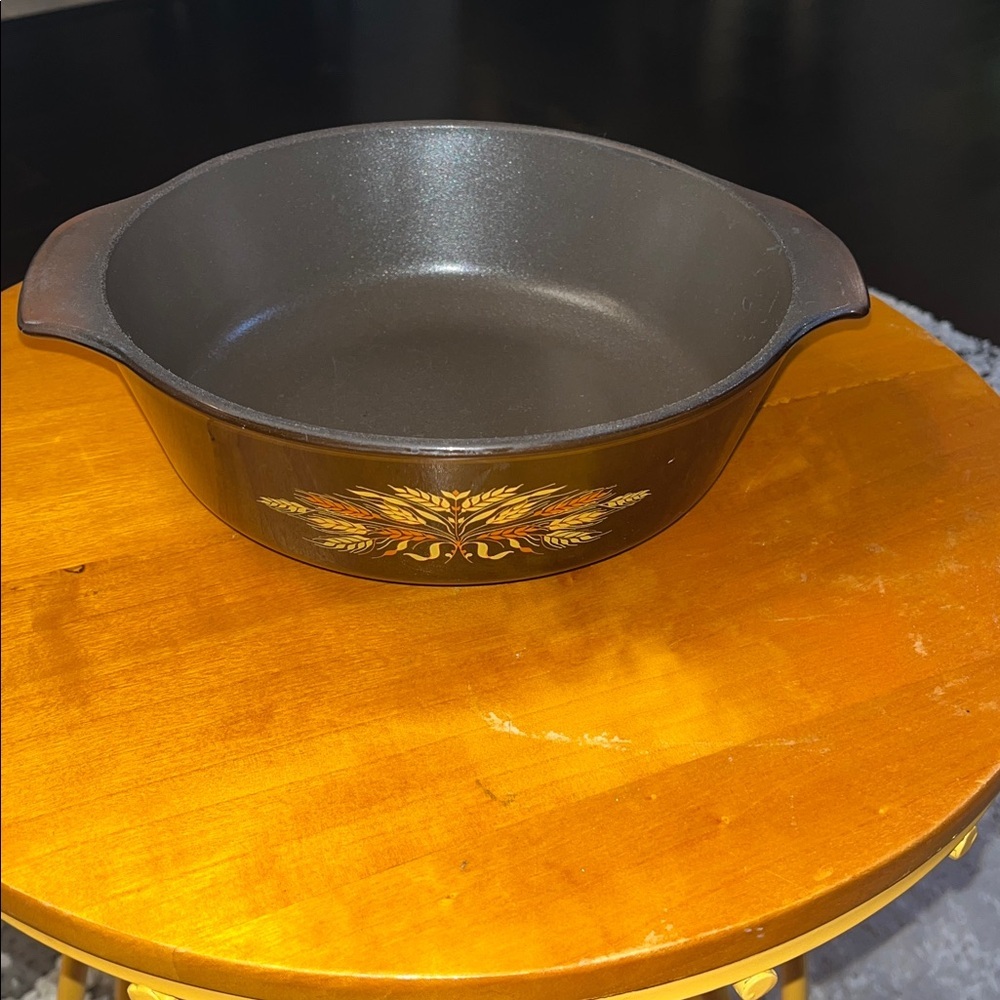 Anchor Hocking Casserole w/Floral Pattern, Oven Proof, Microwave Safe, Made USA